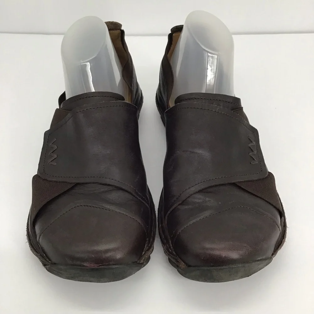 Romika Women’s Mary Jane Leather Flat Loafers Casual Career Brown Size 37